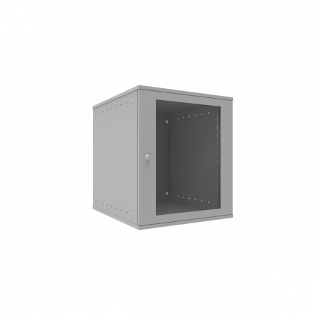 Шкаф телекоммуникационный настенный 12U, 523х600х599мм серия LITE (стеклянная дверь)
