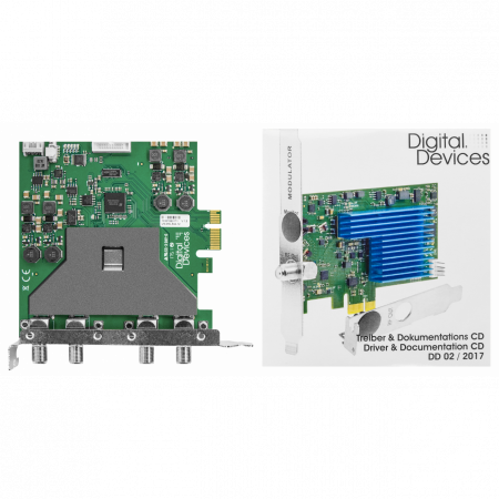 Карта 8-тюнерного приемника DVB-S2X PCIe MaxSX8 Basic
