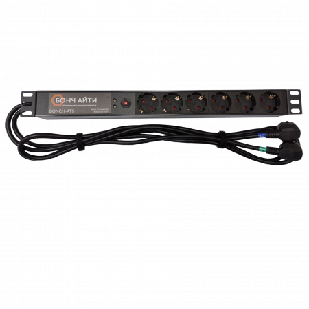 Блок розеток BONCH-ATS/PDU 8A-6S-S/S
