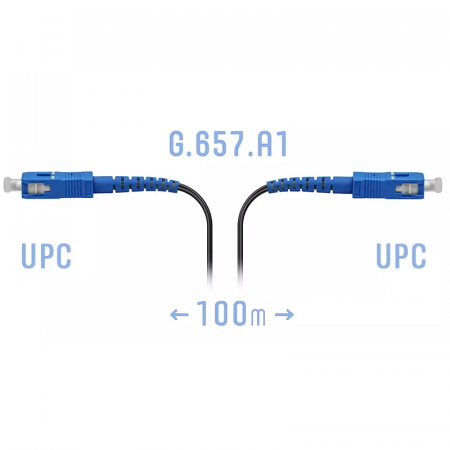 Патчкорд оптический FTTH SC/UPC, кабель 604-04-01, 100 метров