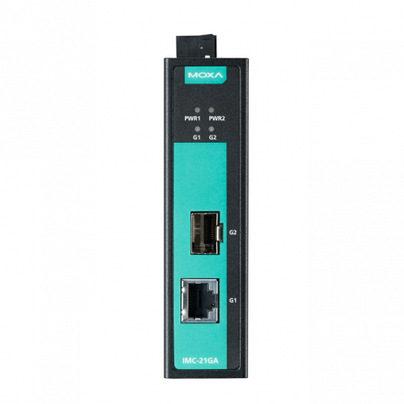 IMC-21GA-T Медиаконвертер Gigabit Ethernet 10/100/1000BaseTX в 100/1000BaseSFP в металлическом корпусе с расширенным диапазоном температур