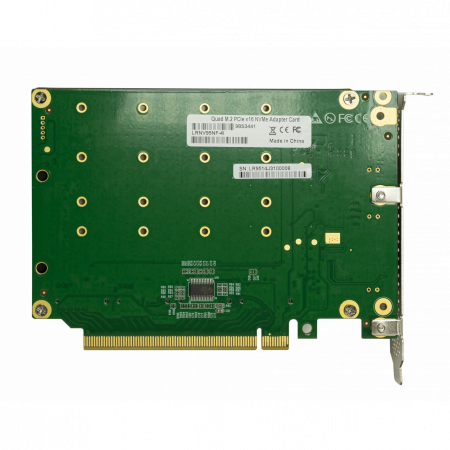 Переходной адаптер PCIe 3.0 x16 на 4xM.2 NVMe