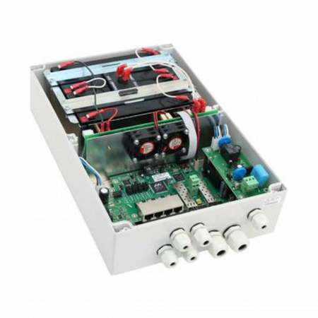 Многофункциональный гигабитный уличный управляемый коммутатор TFortis PSW-2G6F+UPS-Box