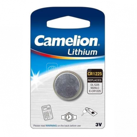 Элемент питания литиевый CR CR1225 BL-1 (блист.1шт) Camelion 3608