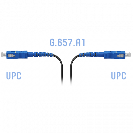Патчкорд оптический FTTH SC/UPC, кабель 604-02-01, 80 метров