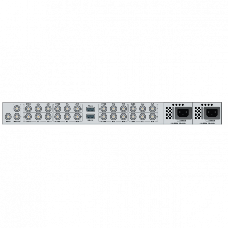 Профессиональный 8ми канальный MPEG-2 кодер PBI DXP-3800EC