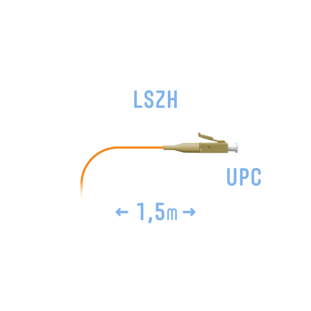 Пигтейл LC/UPC MM (0.9) 1.5 m