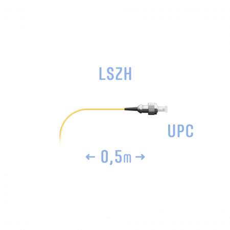 Пигтейл FC/UPC SM (0.9) 0,5 m