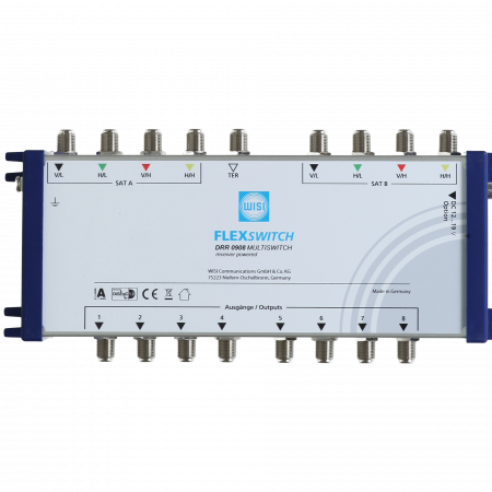 Мультисвитч WISI FLEXSWITCH 9х8 с питанием от ресивера