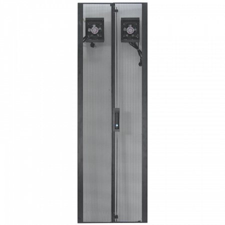 Дверь перфорированная для шкафов Metal Box  42U, ширина 600мм, с вентиляторами 