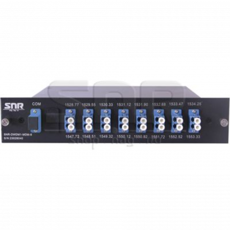 Мультиплексор-Демультиплексор DWDM одноволоконный 8-канальный + TV канал 1550 в шасси