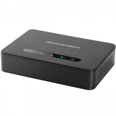 Телефонный адаптер Grandstream HT812,  2xFXS, 1xLAN, 1xWAN, (1GbE) Gigabit Ethernet