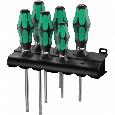 Набор отверток Kraftform Plus Lasertip, 334/6 Rack, подставка, 6 предметов WE-105650
