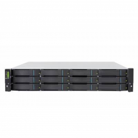 Система хранения данных Infortrend GS2012RCF-D (2xCtrl, до 12xHDD, 2xSAS12G внеш., 4x4GB, 8x1G портов iSCSI)