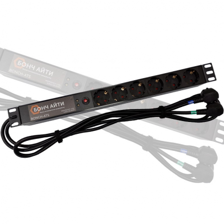 Блок розеток BONCH-ATS/PDU 8A-6S-S/S