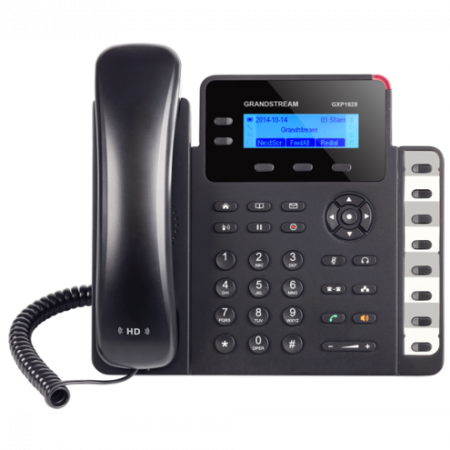 Grandstream GXP1628 - IP телефон. 2 SIP аккаунта, 2 линии, есть подствека экрана, PoE, (1GbE) Gigabit Ethernet, 8 BLF
