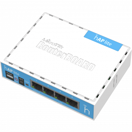 Беспроводной маршрутизатор Mikrotik hAP lite (RouterOS L4)