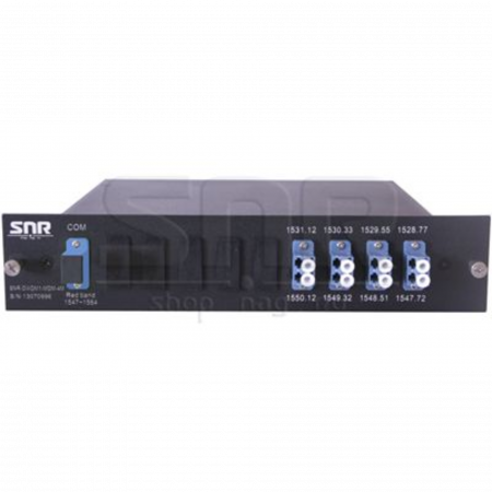 Мультиплексор DWDM одноволоконный 4-канальный в 1/2-слоте