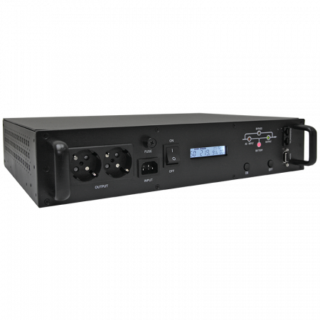 Источник бесперебойного питания Line-Interactive, 1000 VA, Rackmount LCD (чистый синус на выходе)