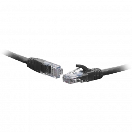 Коммутационный шнур U/UTP 4-х парный cat.6 1.5м PVC standart чёрный