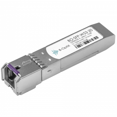 Модуль B-OptiX SFP WDM, дальность до 20км (14dB), 1550нм
