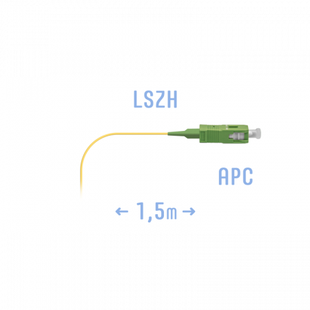 Пигтейл SC/APC SM (0.9) 1.5 m