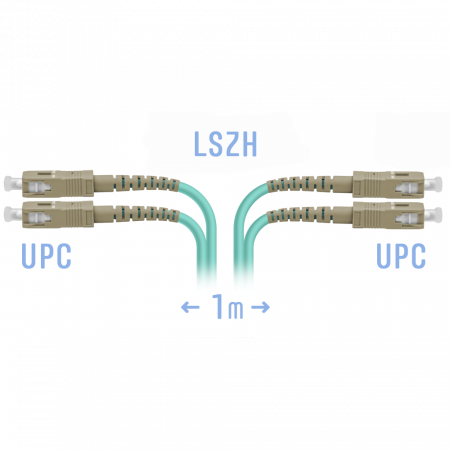 Патчкорд оптический SC MM Duplex 1метр
