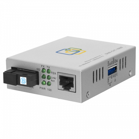 Медиаконвертер  10/100-Base-T / 100Base-FX, Tx/Rx: 1550/1310нм