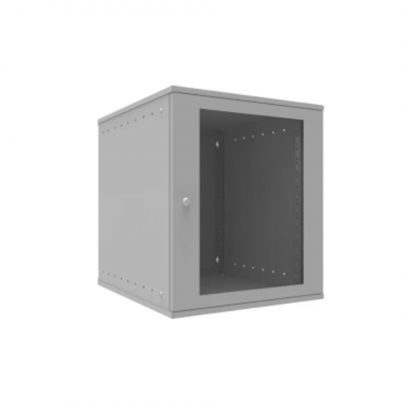 Шкаф телекоммуникационный настенный 12U, 523х600х599мм серия LITE (стеклянная дверь)