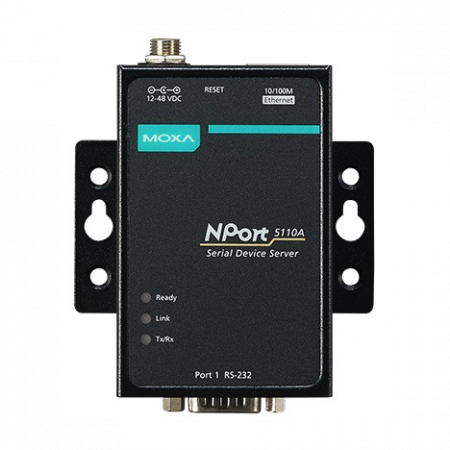 NPort 5150A 1-портовый усовершенствованный асинхронный сервер RS-232/422/485 в Ethernet MOXA