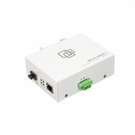 Медиаконвертер 10/100/1000-Base-T / 1000Base-FX с SFP-портом в индустриальном исполнении