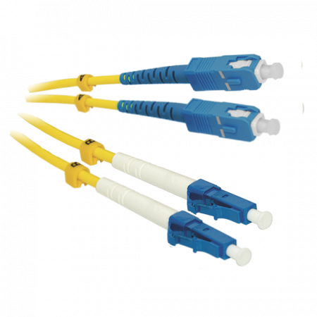 Патчкорд оптический LC/UPC-SC/UPC SM Duplex 2метра