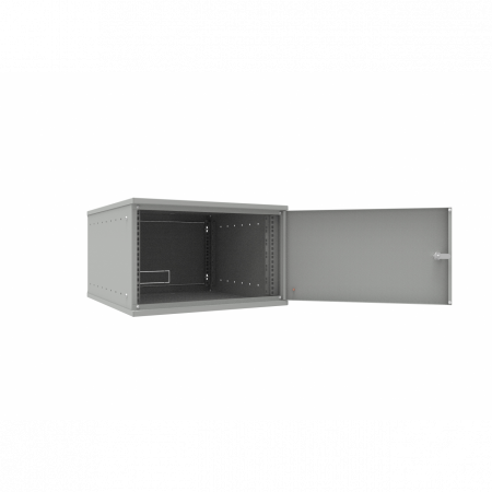 Шкаф телекоммуникационный настенный 6U, 523х600х332мм серия LITE (металлическая дверь)