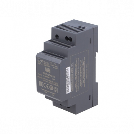 DDR-30G-24, DC/DC преобразователь, 30Вт, вход 9-36В, выход 24В/1,25А Mean Well