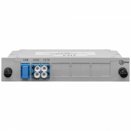 Мультиплексор CWDM одноволоконный 2-канальный, (trx:1550/1530, 1570/1510), в пластиковом слоте