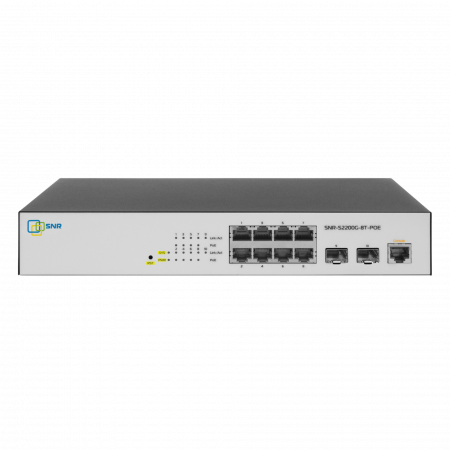 Управляемый POE коммутатор уровня 2 SNR-S2200G-8T-POE