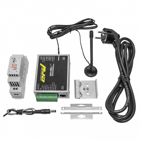 Устройство удалённого контроля и управления с GSM интерфейсом ERD-GSM, БП, корпус, антенна, крепление