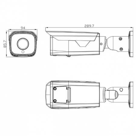 IP камера OMNY BASE ViBe8Z-S буллет 8Мп (3840×2160) 15к/с, 2.7-13.5мм мотор., F1.6, 802.3af A/B, 12±1В DC, ИК до 50м, EasyMic, WDR 120dB, microSD