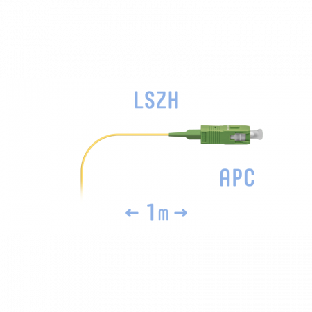 Пигтейл SC/APC SM (0.9) 1 m