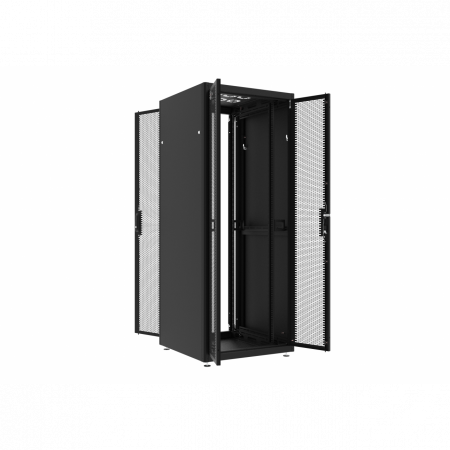 Шкаф телекоммуникационный напольный 42U 800x800мм, серия TFC (SNR-TFC-428080-DPDP-B)