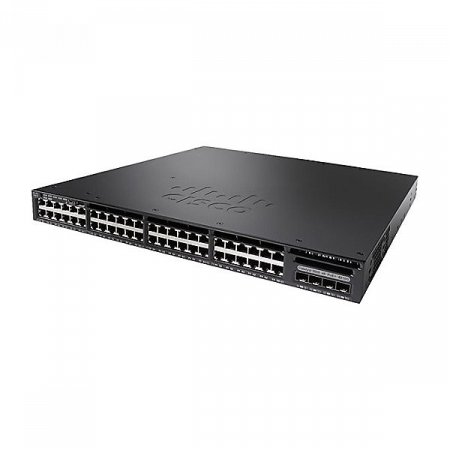 Коммутатор Cisco Catalyst WS-C3650-48FQ-S(некондиция, повреждена лицевая панель)