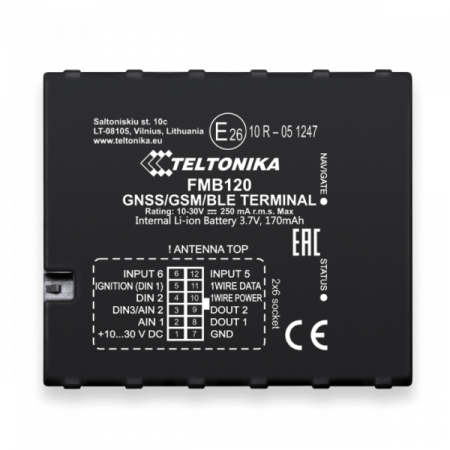 FMB120 GPS контроллер местонахождения и состояния транспорта
