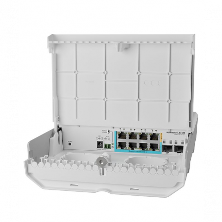 Коммутатор Cloud Smart Switch Mikrotik CSS610-1Gi-7R-2S+OUT is SwOS
