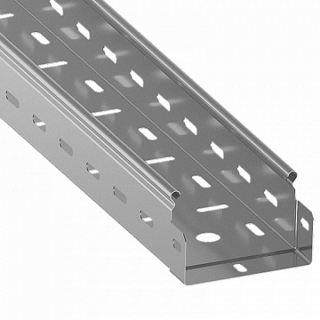 Лоток перфорированный 150х65 L=3м S=1.0мм нерж. ASD-electric