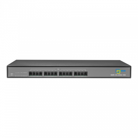 Шлюз VoIP SNR, 16 FXS, 4 RJ45, 16 SIP аккаунтов