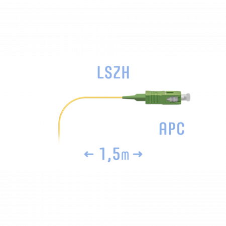 Пигтейл SC/APC SM (0.9) 1.5 m