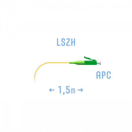 Пигтейл LC/APC SM (0.9) 1.5 m