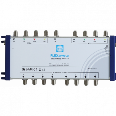 Мультисвитч WISI FLEXSWITCH 9х8 с питанием от ресивера
