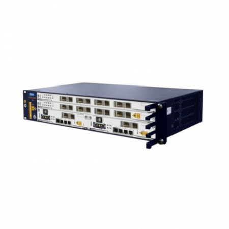 2RU шасси ZTE OLT GPON, 2 слота для установки интерфейсных модулей, 8 GPON портов, DC