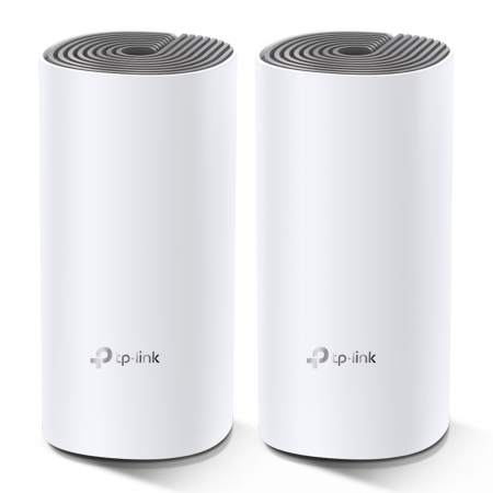 Комплект - Беспроводной маршрутизаитор AC1200 Домашняя Mesh Wi-Fi система Deco E4 (2 устройства)